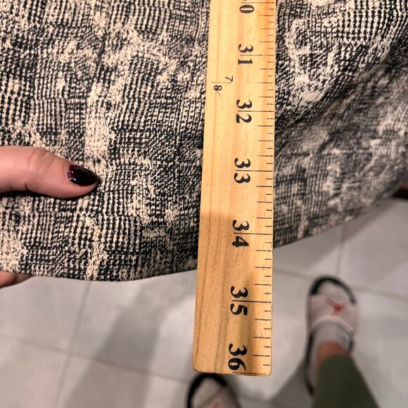 MM La Fleur Gray Patterned Sleeveless Shift Dress Sz 0 - Picture 10 of 11